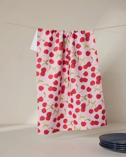 Cheery Cherries Tea Towel