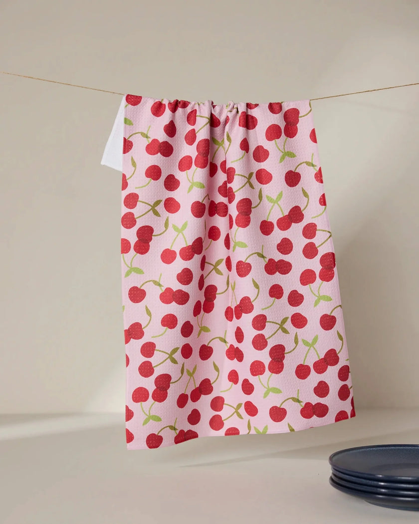 Cheery Cherries Tea Towel