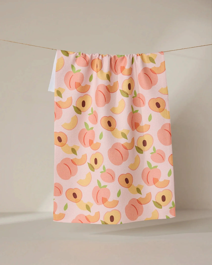Peaches Tea Towel