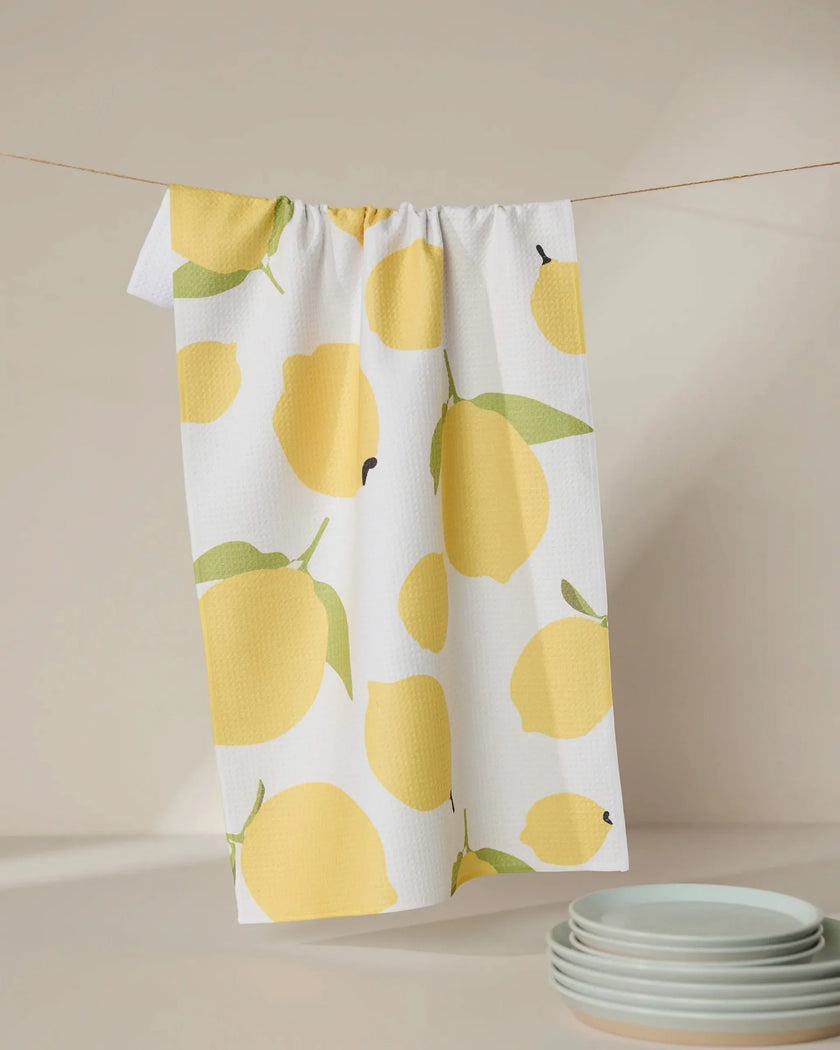 Sunny Lemons Tea Towel