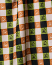 JACK-O-LANTERN CHECKER TEA TOWEL