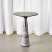 Pier Accent Table - Gray Travertine