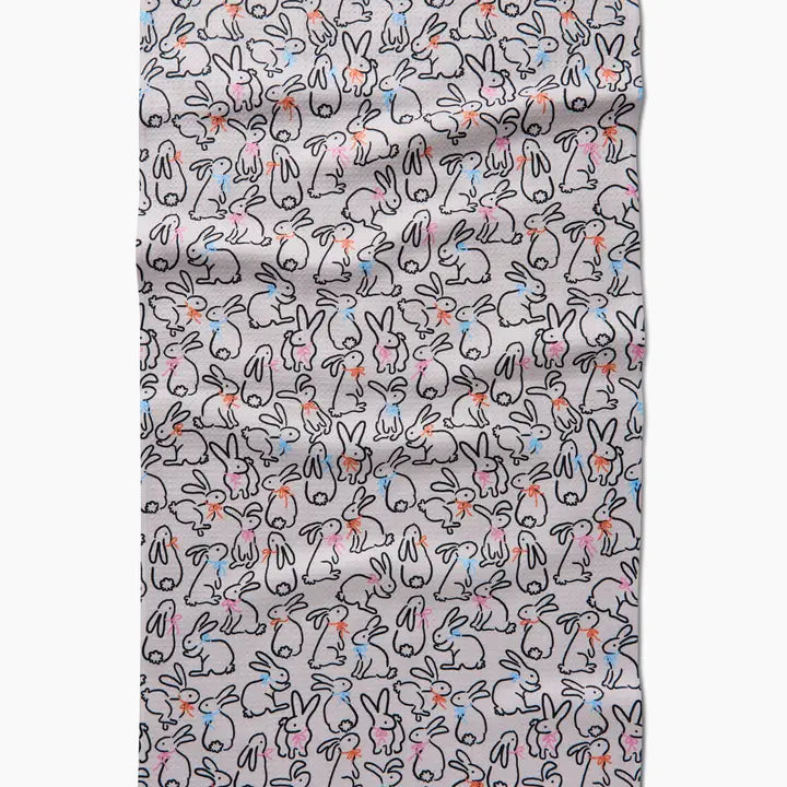 Playful Bunnies Tea Towel