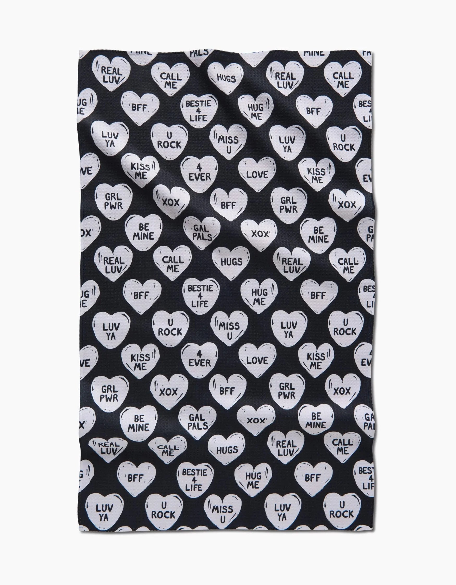BFF CANDY HEARTS TEA TOWEL