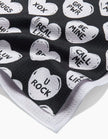 BFF CANDY HEARTS TEA TOWEL