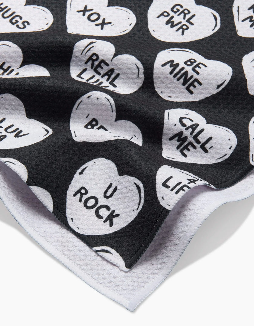 BFF CANDY HEARTS TEA TOWEL