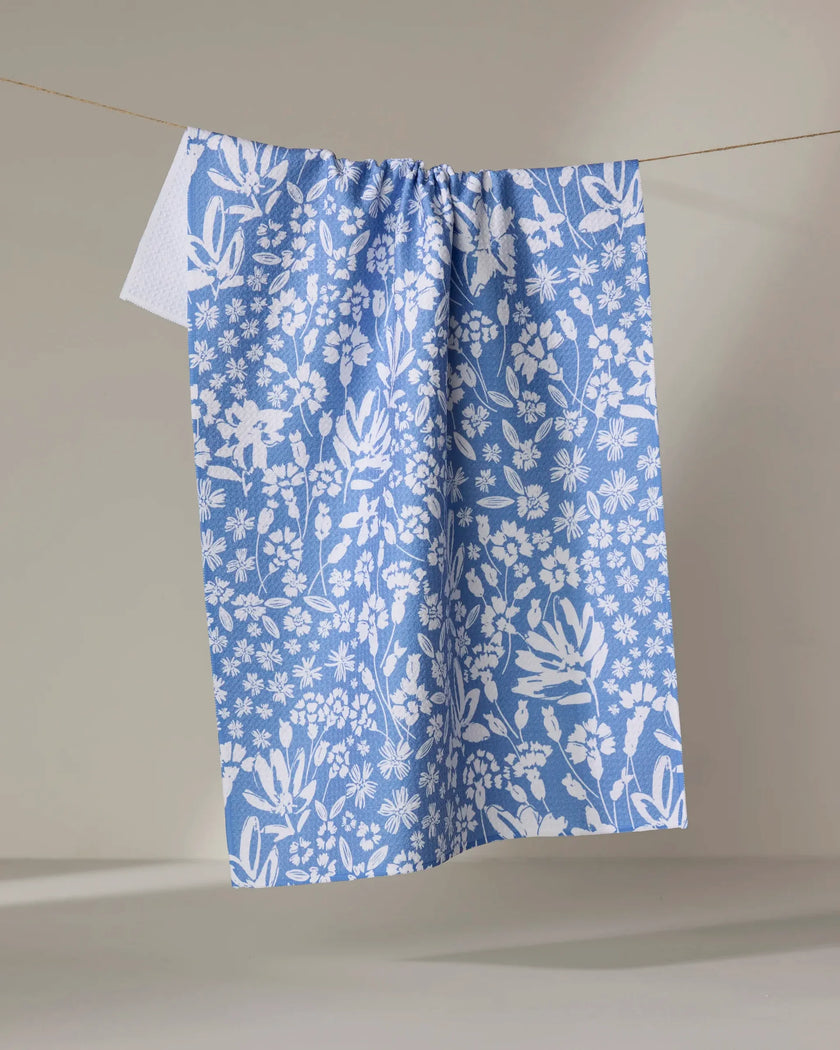 BLOOM ME OVER FLORAL TEA TOWEL