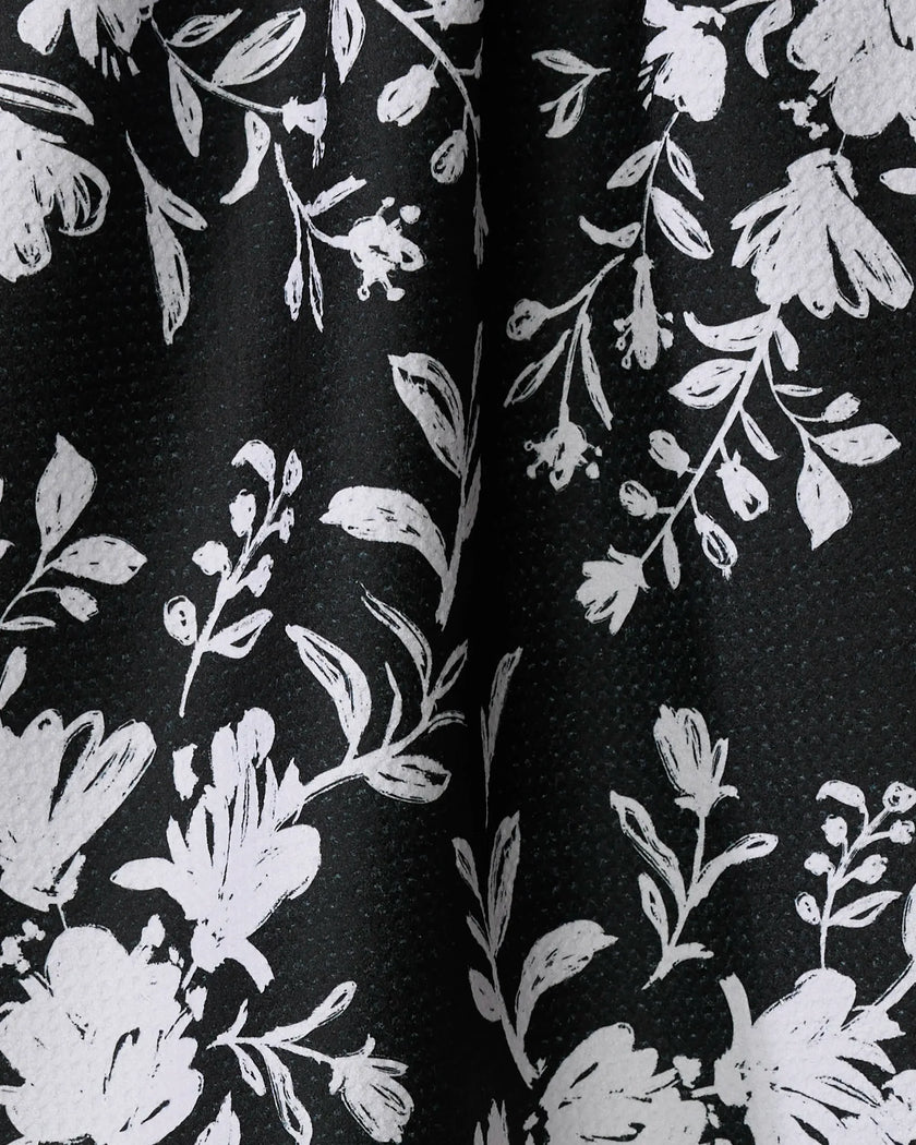 BOTANICAL SILHOUETTES CHARCOAL TEA TOWEL