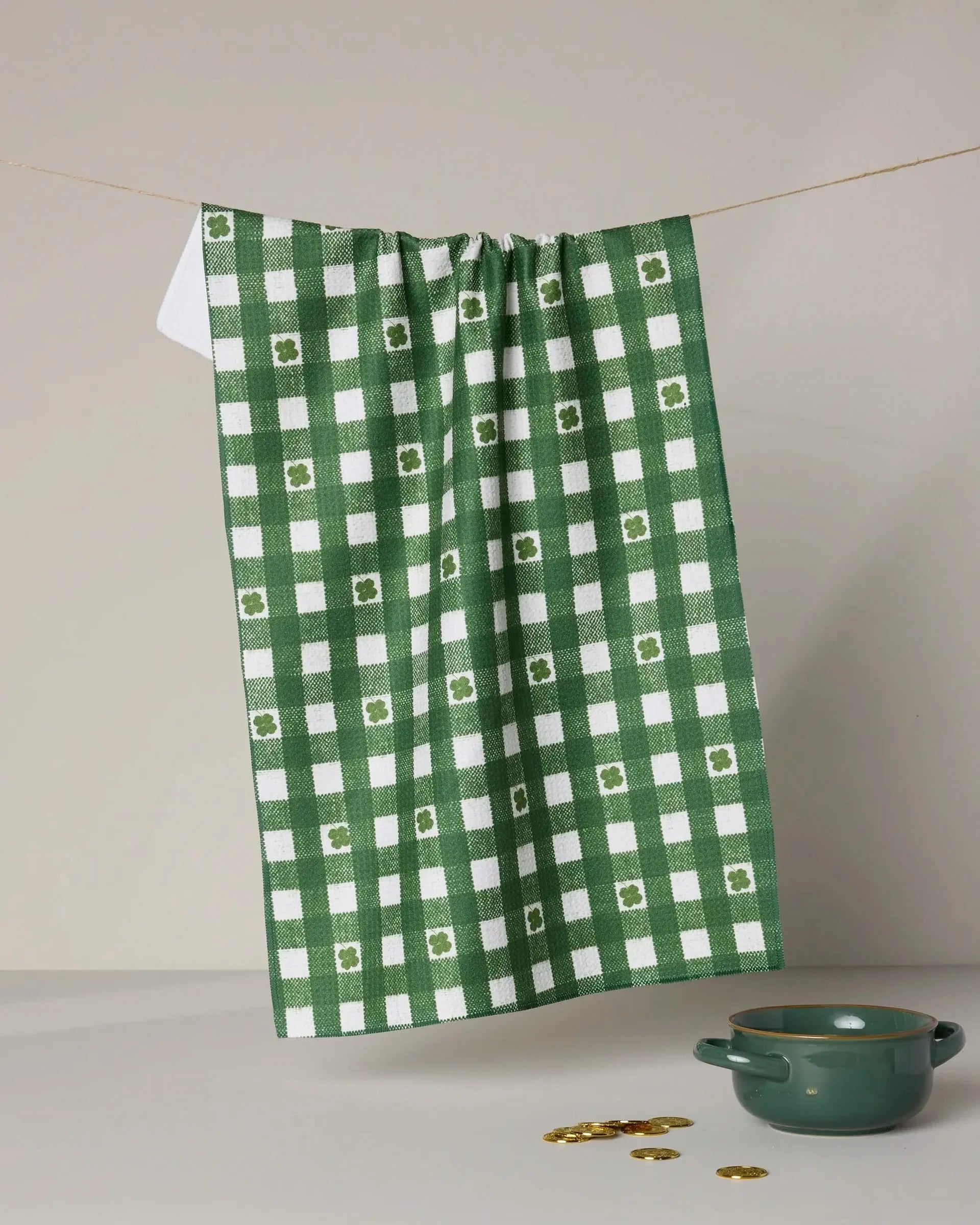 FORTUNATE GINGHAM TEA TOWEL