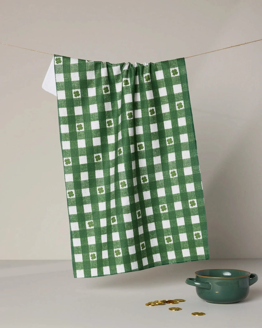 FORTUNATE GINGHAM TEA TOWEL