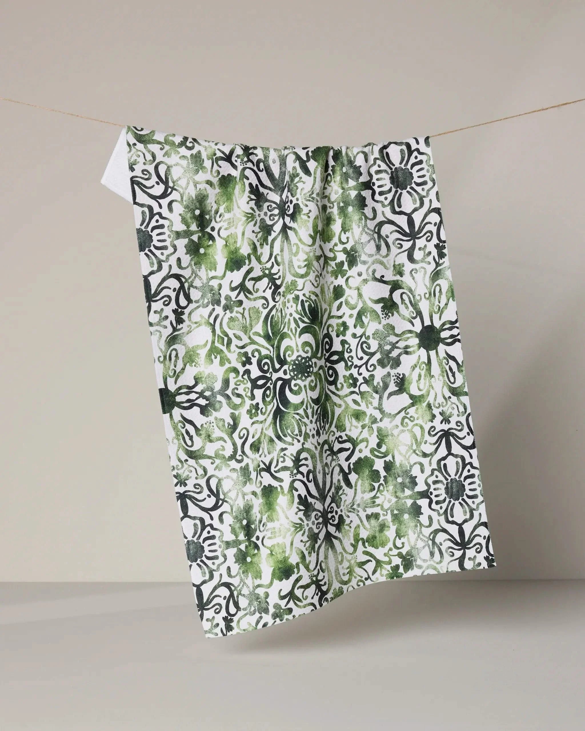 GREEN GODDESS TEA TOWEL