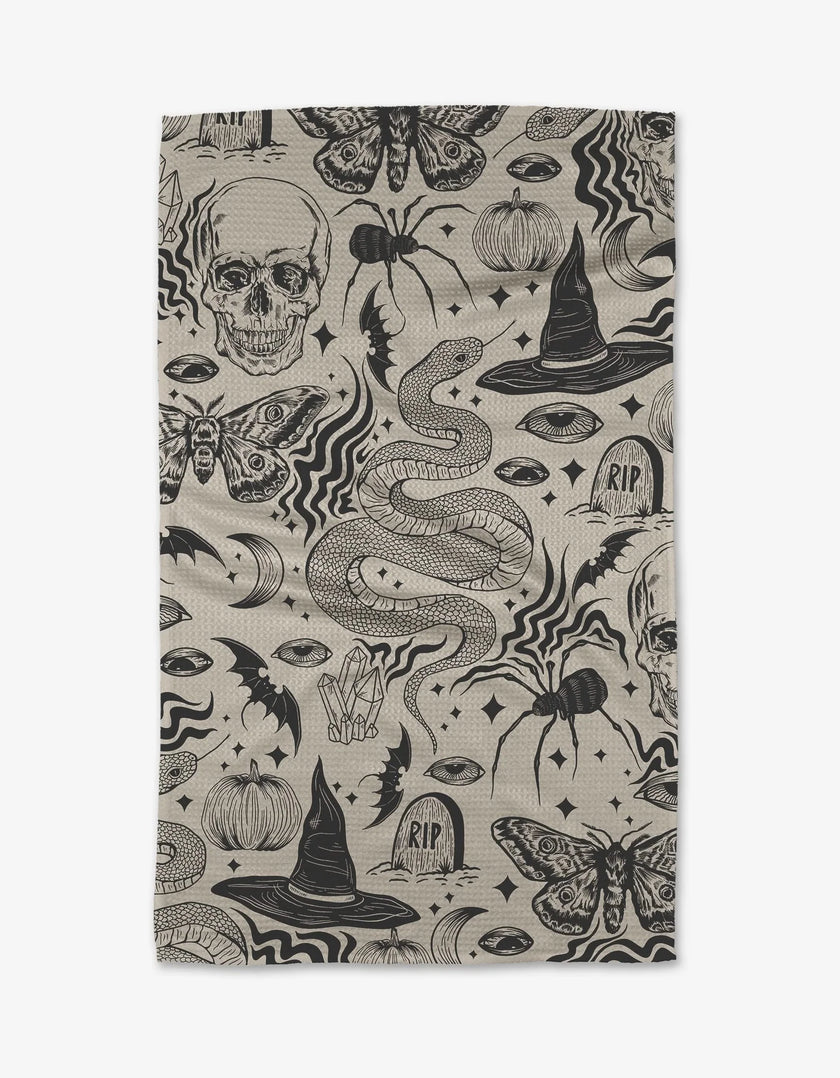HALLOWEEN COLLAGE TEA TOWEL