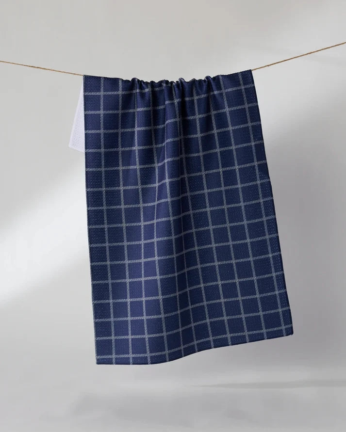 HARBOR PLAID TEA TOWEL