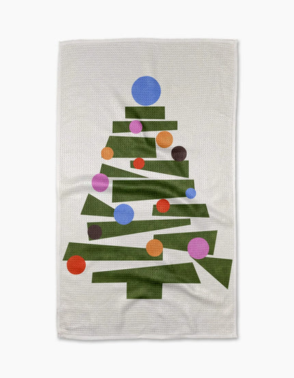 MODERN FESTIVE TREE TEA TOWEL