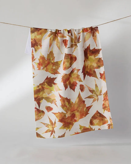 PAINTED FALL TEA TOWEL