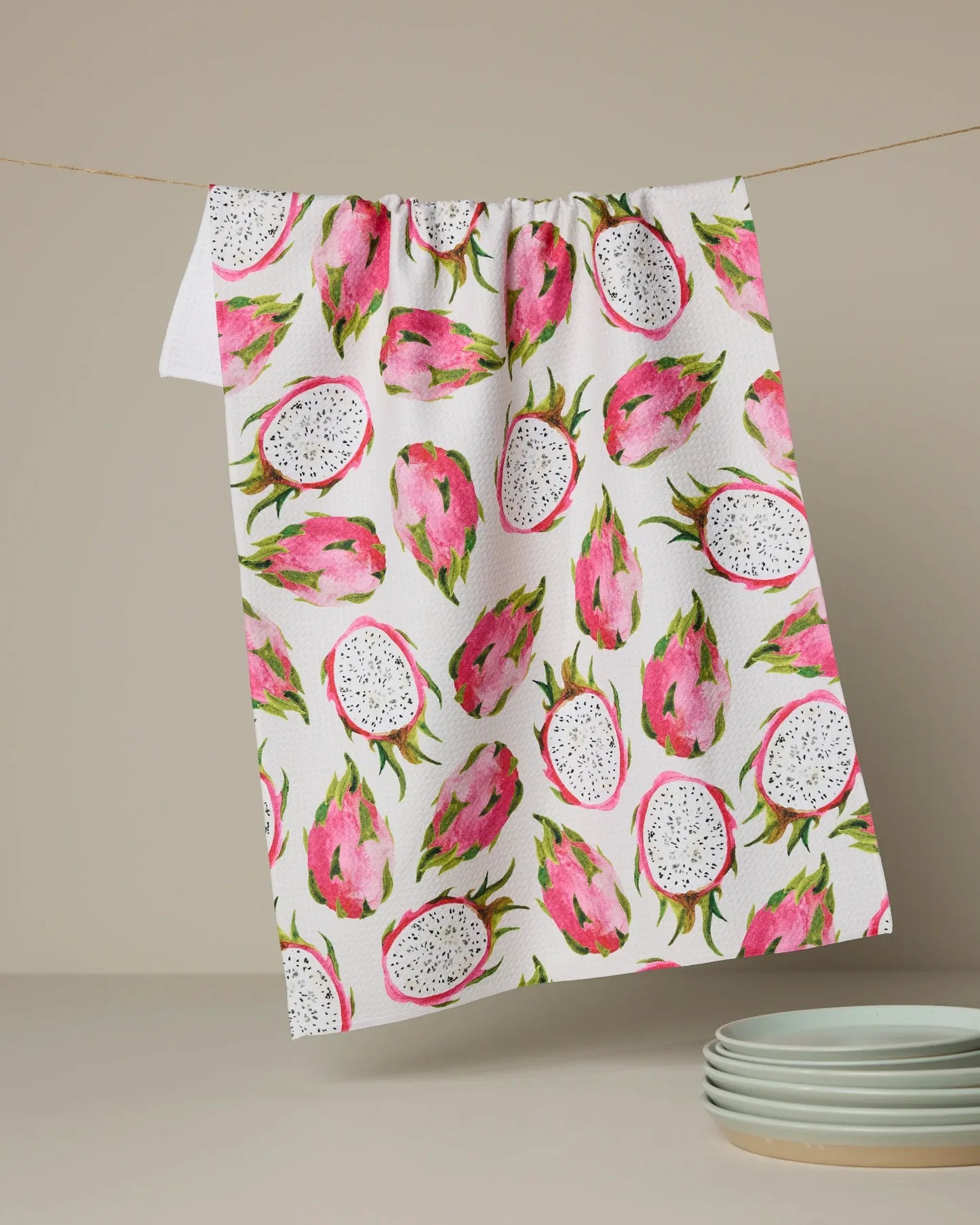 PINK DRAGON TEA TOWEL