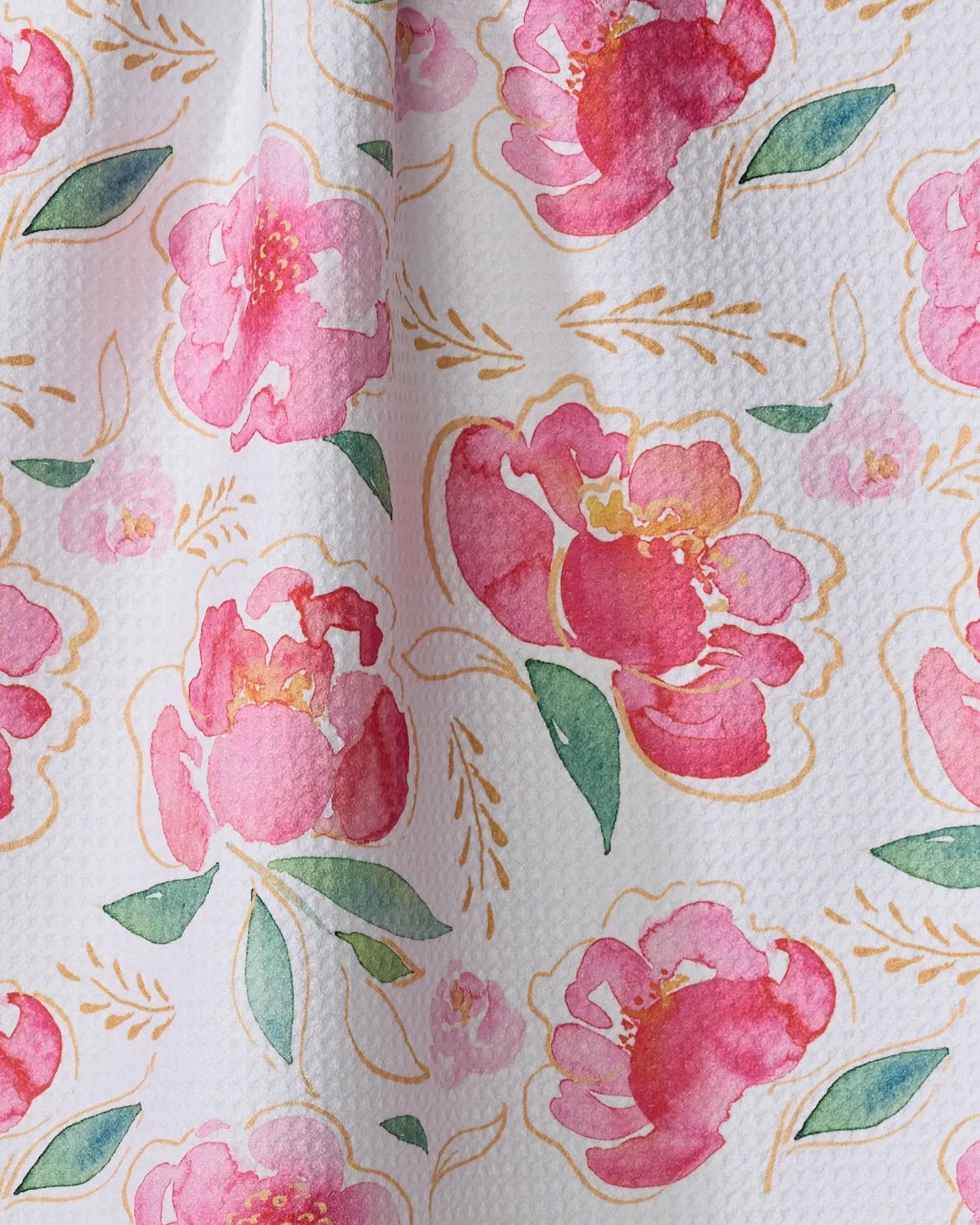 PINK PEONY TEA TOWEL