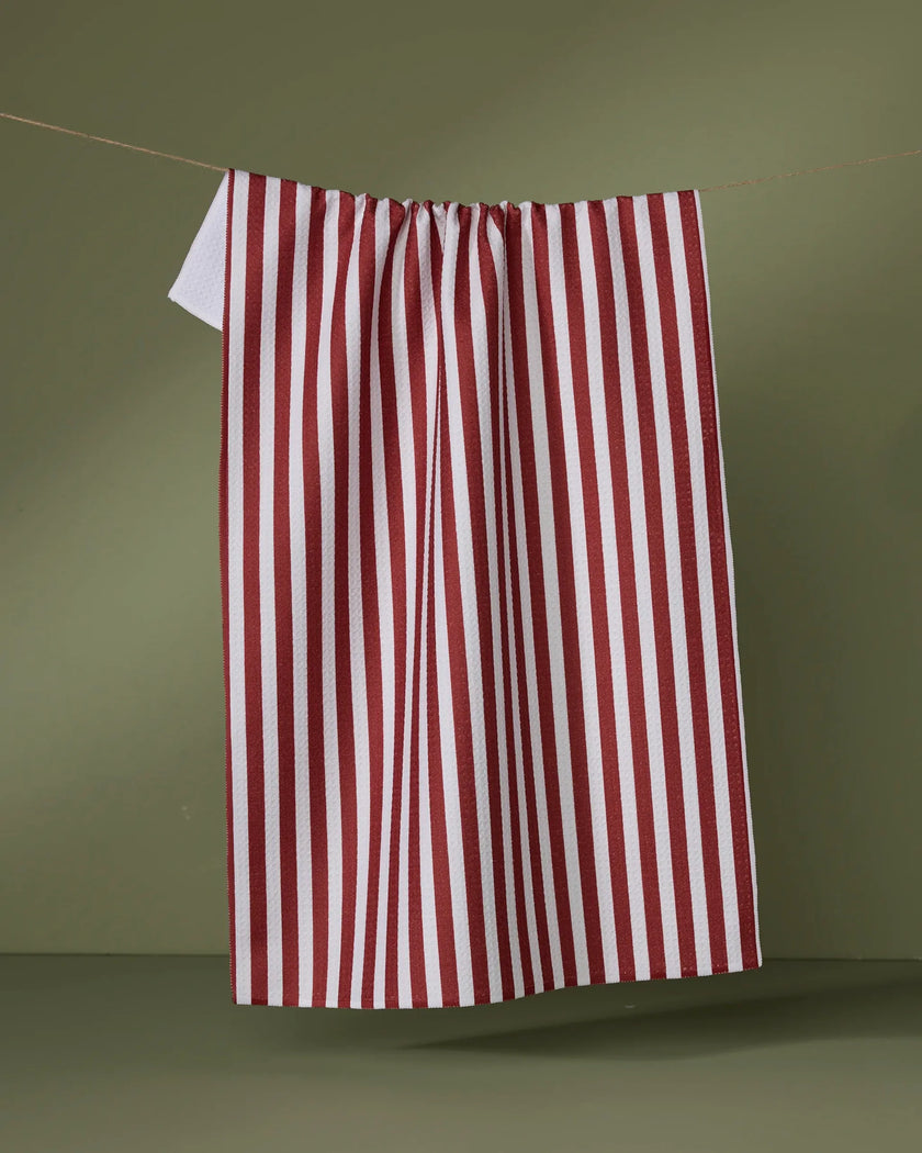 Ribbon Red Tea Towel