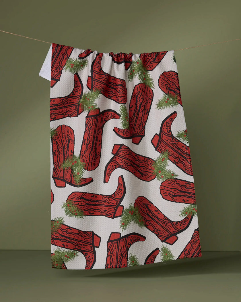 Rodeo Red Tea Towel