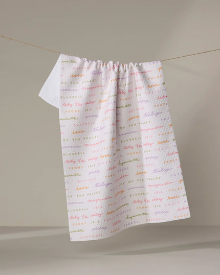 SPRING FLOWERS TEA TOWEL