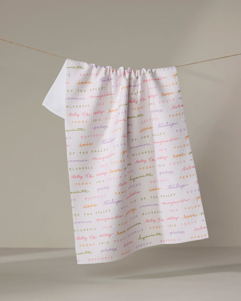 SPRING FLOWERS TEA TOWEL