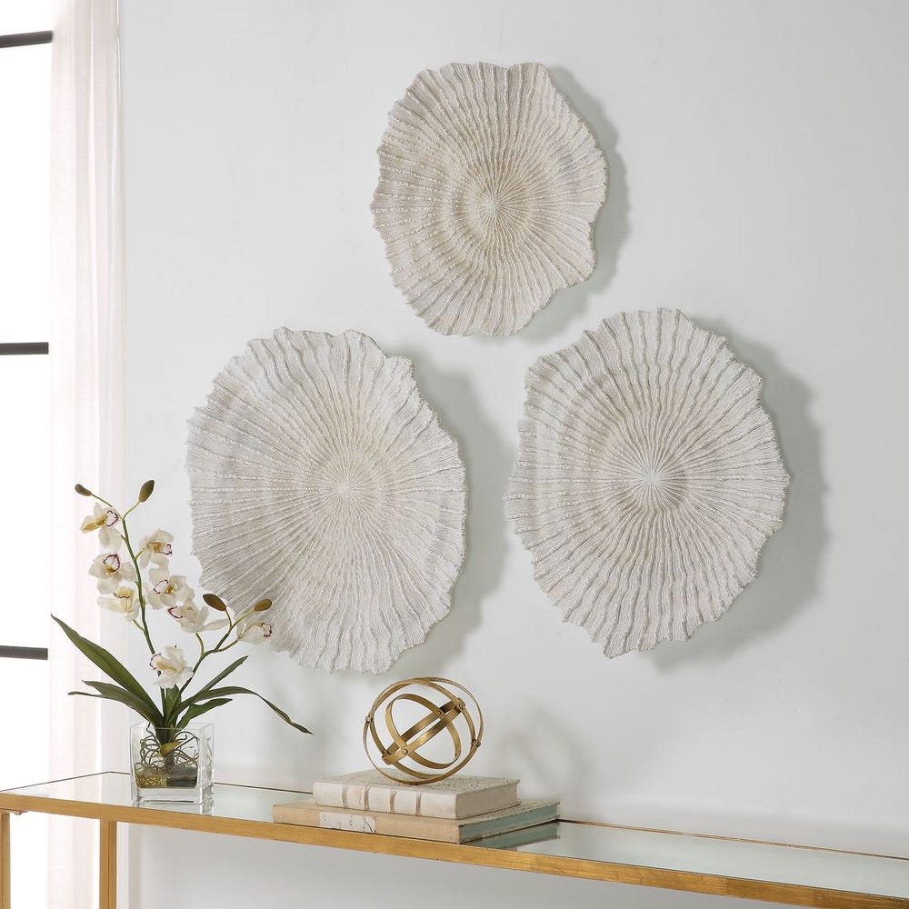 Ocean Gems Outdoor Wall Decor, Natural, S/3