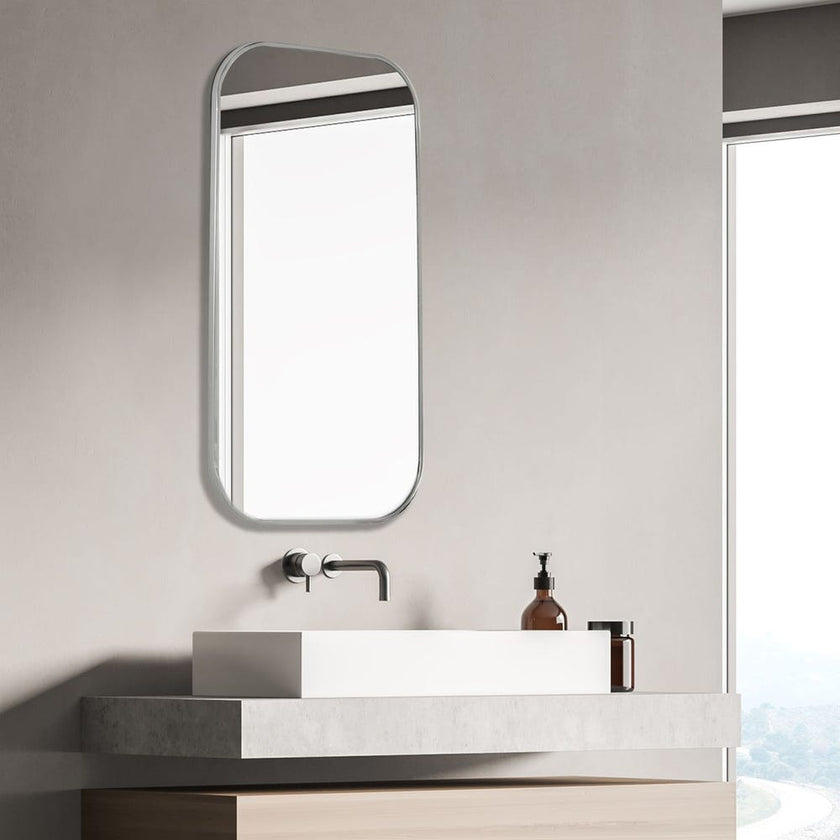 Taft Mirror, Polished Nickel