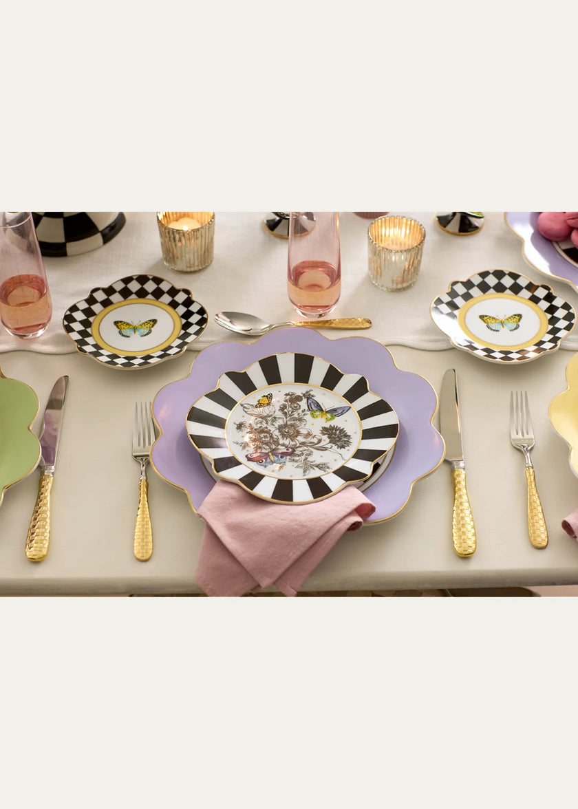 BUTTERFLY TOILE DINNER PLATE LA