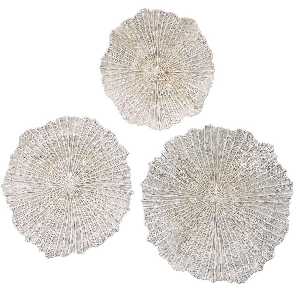 Ocean Gems Outdoor Wall Decor, Natural, S/3