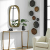Lucky Coins Outdoor Metal Wall Decor, Brass, S/4