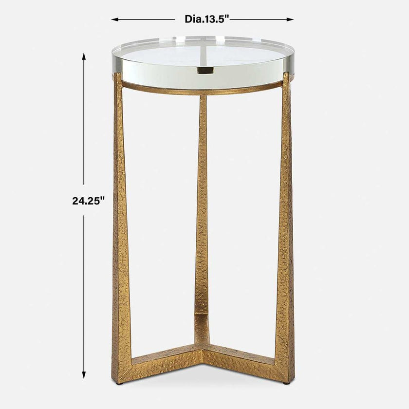 Midas Accent Table, Round