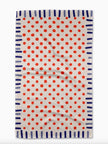 NAVY FRINGE TEA TOWEL