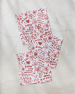 VALENTINE'S AFFIRMATIONS DISH CLOTH S/3