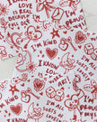 VALENTINE'S AFFIRMATIONS DISH CLOTH S/3