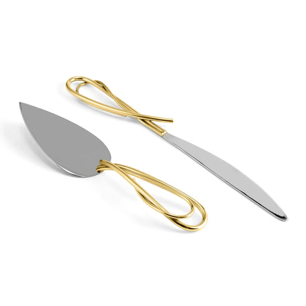 CALLA LILY CAKE KNIFE & SERVER