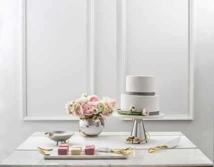 CALLA LILY CAKE KNIFE & SERVER