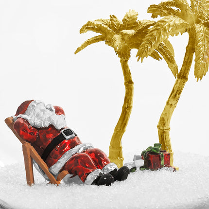 ISLAND SANTA GLOBE ORNAMENT