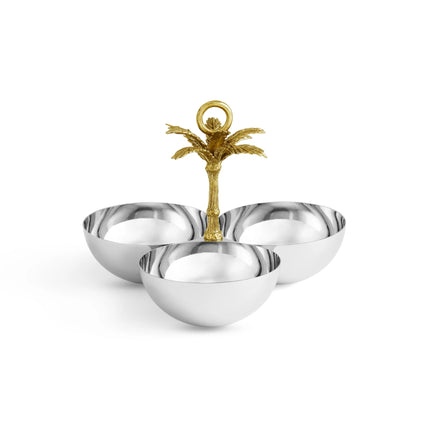 PALM TRIPLE BOWL