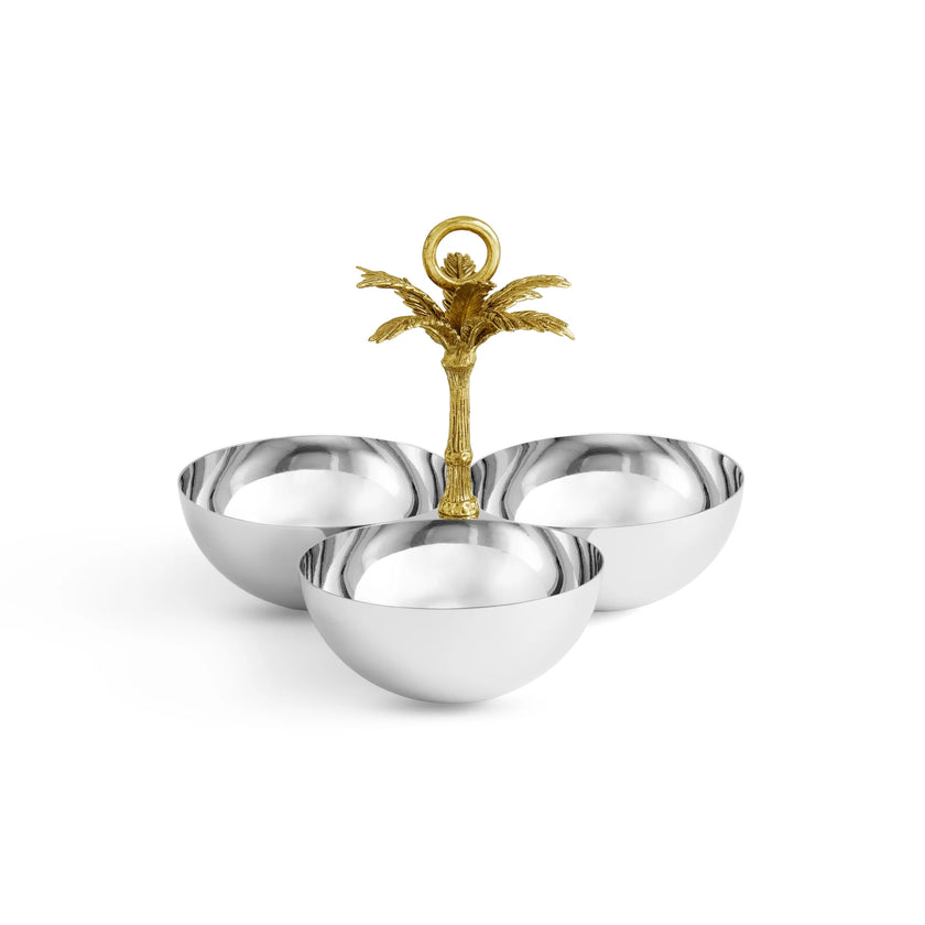 PALM TRIPLE BOWL