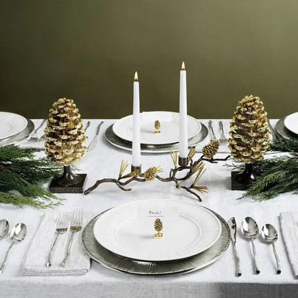 PINE CONE CANDELBRA