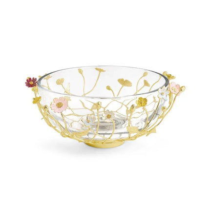 WILDFLOWERS LG GLASS BOWL