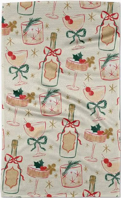 CHRISTMAS COCKTAILS TEA TOWEL