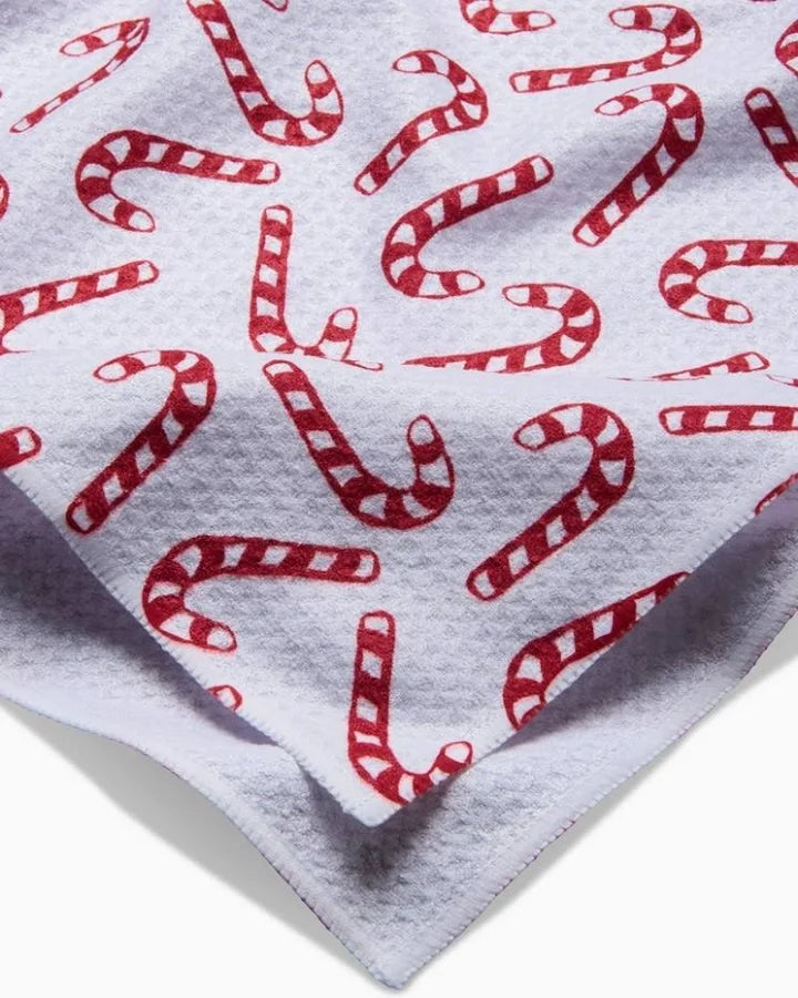 STRIPED SANTA TEA TOWEL