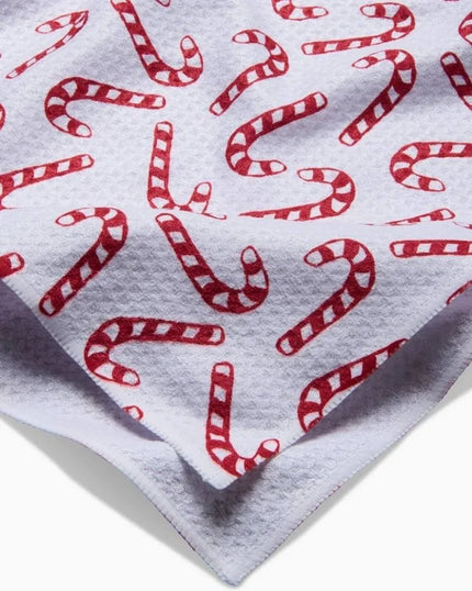 STRIPED SANTA TEA TOWEL