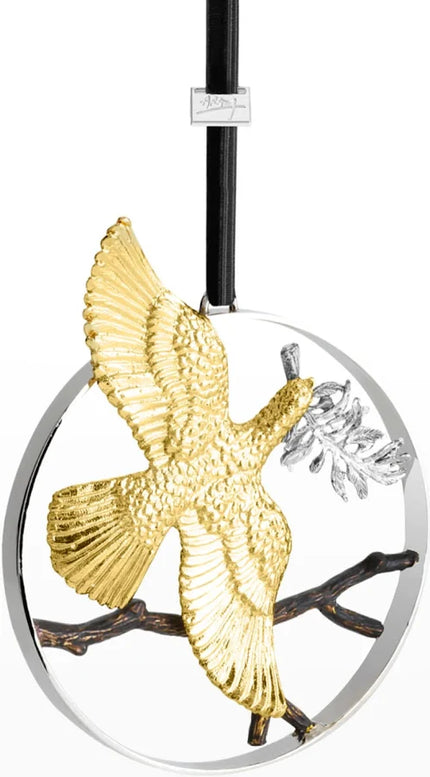 DOVE OF PIECE RD ORNAMENT