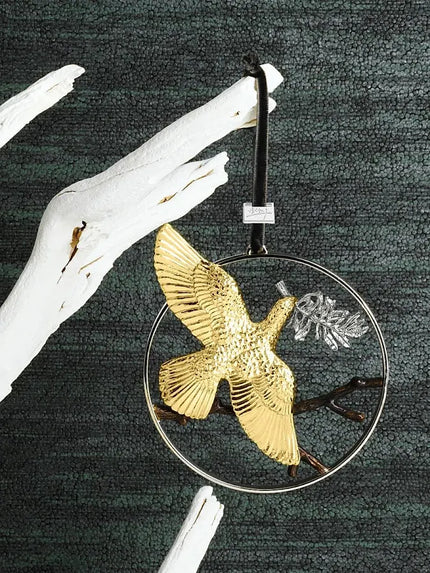 DOVE OF PIECE RD ORNAMENT