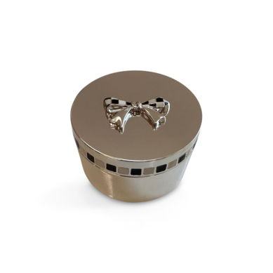 CELEBRATE SLV PLATE BOW TRINKET
